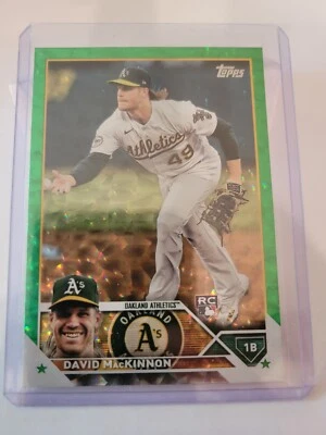 2023 Topps Series 1 - Green Foil #276 David MacKinnon (RC) /499 - Image 1 of 2