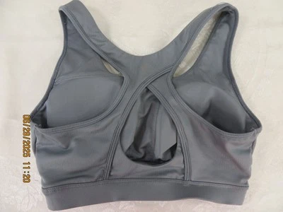 TEK GEAR ударопрочный SZ M Polyes/Spand серый аэробный тонкий подушечки без провода спортивный бюстгальтер - Изображение 1 из 4