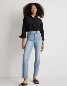 Madewell Women 29 The Perfect Vintage Jean High Rise Taper Leg Light Wash Denim - Picture 1 of 12