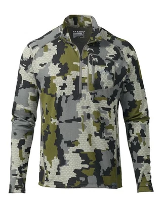 KUIU PRO Merino 200 Zip-T, Verde Camo, Large, New with Tags - Image 1 of 4