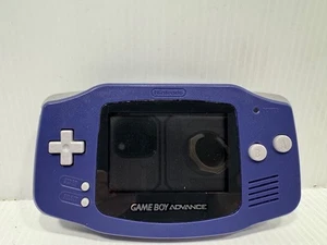 Nintendo Game Boy Advance Backlight Backlit LCD Console Indigo & Grey Tested - Picture 1 of 20
