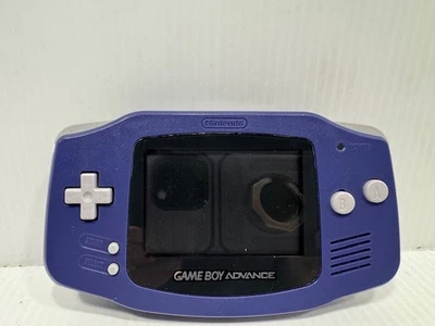 Nintendo Game Boy Advance Backlight Backlit LCD Console Indigo & Grey Tested - Image 1 of 4