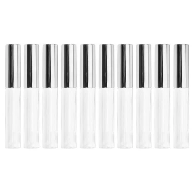 10 Pcs 10 ml Plastic Lip Balm Tubes Circular Shape for Cosmetic Packaging - Image 1 of 4