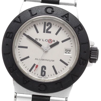 Reloj de cuarzo para dama BVLGARI aluminio AL29TA fecha esfera plateada_917342 Foto 1 de 4