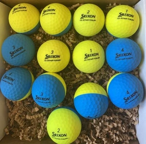 ⛳️ Srixon Q-Star Tour Divide Used AAAA (12 Golf Ball + Free 1) - Picture 1 of 2