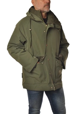 Giubbotto con cappuccio para Hombre Husky Cut it 48-52 Color Verde Salvia Foto 1 de 4