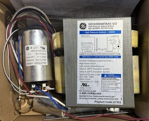 GE GES100048TAA5-5/2 HIGH PRESSURE SODIUM BALLAST 1000W HPS1000-4B 67351 New - Picture 1 of 3