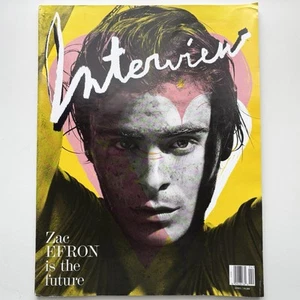 INTERVIEW Magazine ZAC EFRON Cover APRIL 2009 KIERAN CULKIN Chloe Sevigny VG - Picture 1 of 12