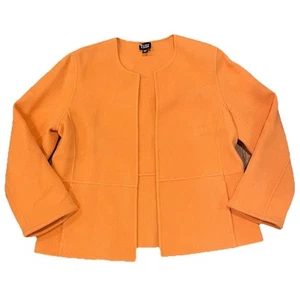Eileen Fisher Strickjacke vorne offen hellpfirsich lachs Kaschmir Wolle Jacke Gr. S - Bild 1 von 10