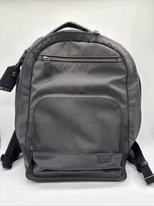 TUMI Backpack 6602023 Nylon & Leather Black Harrison Warren Bag Rare - Picture 1 of 15