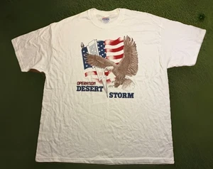 Vintage 90's Operation Desert Storm Middle East Tour Shirt NEW XL Eagle War USA - Picture 1 of 7