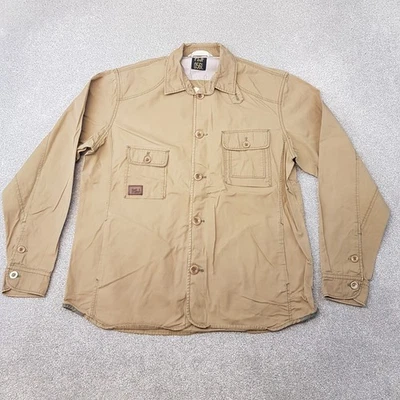 Paul Smith Hombres Chaqueta Grande Beige Sobrecamisa de Campo Utilidad Informal PSJF 056L Foto 1 de 4