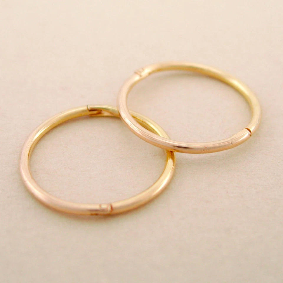 22CT GP 925 Solid Sterling Silver Sleepers 16/18mm Aust Made - Image 1 of 1