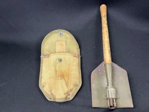 Ames 1945 U.S. Army Wood Handled Entrenching Tool Folding Shovel - Picture 1 of 11