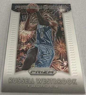 2015-16 Prizm Basketball Russell Westbrook Oklahoma City Thunder Fireworks #2 - Image 1 of 2