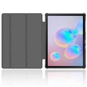 Wear-Resisting PU Leather Flip Case Cover f Samsung Galaxy Tab S6 10.5" SM-T867V - Picture 1 of 1