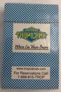 Tropicana Las Vegas Nevada Playing Cards Deck SEALED Blue Color - Picture 1 of 1