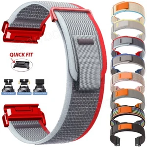 QuickFit Nylon Loop Band Armband für Garmin Fenix 8 E 7X 7 Pro 6X 6 5X 5 Tactix 7 - Bild 1 von 49