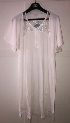 La Perla Villa Toscana  Lace-Trim Sleepdress Nightgown White size 3   $189  NWT - Image 1 of 4