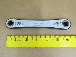 Craftsman 9-43682 I  USA Ratcheting Box Wrench 7/16 and 3/8 Vintage EX Condition - Bild 1 von 10