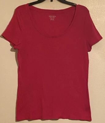 Merona The Ultimate Tee Short Sleeve Women’s Red Size XL/TG-Shirt NWOT - Image 1 of 4