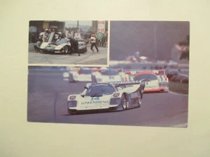 Tarjeta postal internacional Watkins Glen New York Race Track Al Holbert & Corvette NY - Imagen 1 de 2