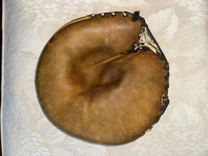 Vintage 1920er - 1930er Jahre Yale Co. Catchers Handschuh echtes Pferdefell Schnalle Leder - Bild 1 von 3