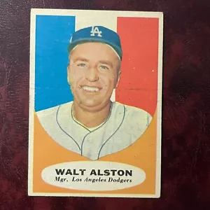 1961 Topps Set WALT ALSTON #136 LOS ANGELES DODGERS - EX++ - Foto 1 di 2