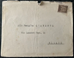 🌈Banca Naz. dell’Agricoltura Milano Viaggiata Raro Recapito Autorizzato 1943 - Foto 1 di 8
