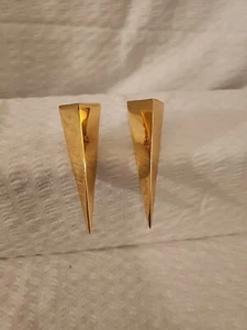 Alexis Bittar Liquid Gold Pyramid Earrings - Picture 1 of 9