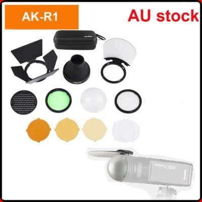Godox AK-R1 Kit Lamellen Gelatine Farbige Diffusor Gitter für V1 AD200 - Bild 1 von 4