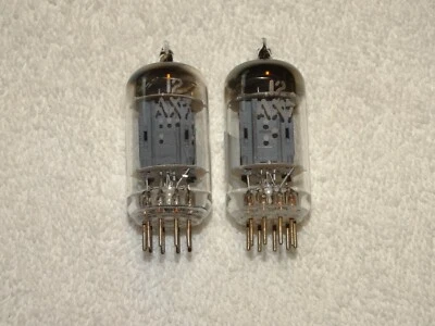 2 tubos CBS 12AX7*placas largas - O ****pruebas bajas***LEER**** Foto 1 de 4