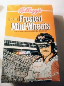 Vintage Dale Earnhardt Cereal Box Kellogg's Frosted Mini-Wheats Nascar Empty box - Picture 1 of 7