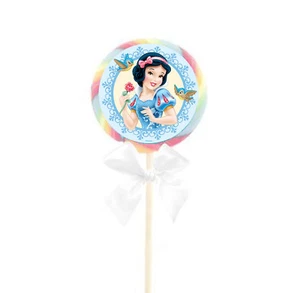 "Bolso con etiqueta pegatina 20 Disney Blancanieves de 1,75" para fiesta piruleta cumpleaños favor fiesta - Imagen 1 de 3