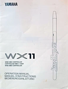 Yamaha WX11 Wind Midi Controller Unit Original Owner's Manual Book Made in Japan - Picture 1 of 3
