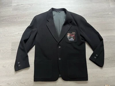 Iceberg Rebel Without A Cause Black Wool Cashmere Blend Jacket Blazer Size Large - Image 1 of 4