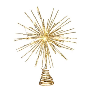 Christmas Star Tree Topper LED Lighted Tree Top Decor Light Up Star Ornament - Picture 1 of 12