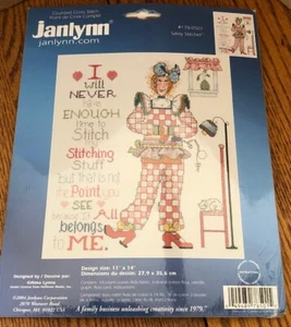 SASSY STITCHER #178-0501 JANLYNN KIT DE PUNTO DE CRUZ CONTADO 2004 ¡NUEVO Y SELLADO! - Imagen 1 de 3