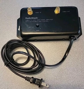 Radio Shack Cable High Gain Signal Amplifier Adjustable Model 15-1112b - Picture 1 of 6