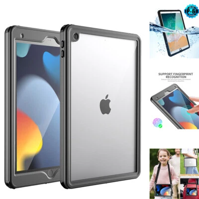 For iPad 9th/8th/7th/6th/5th Gen Case Waterproof Shockproof Heavy Duty Cover - Image 1 of 4