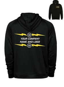 Electrician Hoodie Hooded top XS -XXXL Labourer Staff Custom logo Text sparky - Picture 1 of 3