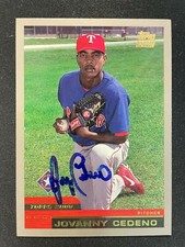 2000 Topps (Traded) SIGNED: Jovanny Cedeno, RANGERS #T43