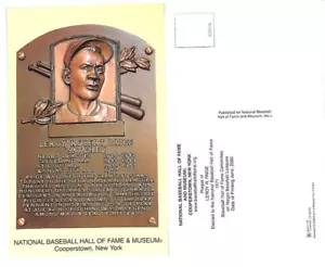 Cartolina Targa Satchel Paige HOF Eletti 1971 Leghe Negre - Foto 1 di 1