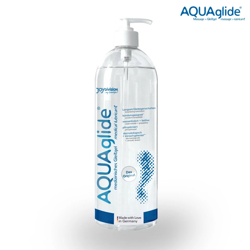 JoyDIVISION Lubrificante Original AQUAglide 1000 ml Lubricant Water Based WB 1L Foto 1 de 4