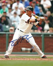 Signed  8x10 EMMANUEL BURRISS San Francisco Giants  Autographed photo - COA 