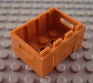 LEGO Medium Dark Flesh Minifig Crate Container Piece - Picture 1 of 1