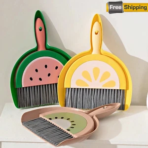 Mini Desktop Broom & Dustpan Set for Kids Students Home & Kitchen Cleaning - Picture 1 of 5