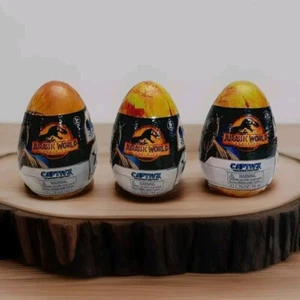 Jurassic World Figures Captivz Dominion Mystery Egg Lot Mini Figure & Slime - Picture 1 of 7