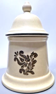 Pfaltzgraff Village Olive Beige Cannister Sugar Bowl Trinket Kitchen Jar - Picture 1 of 7