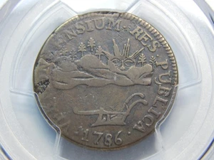 1786 Vermontensium Vermont Colonial Copper Coin VF-20 PCGS, Great Strike! - Picture 1 of 3